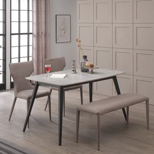 로드퍼니처/돌체101 4인용 천연세라믹 벤치식탁세트