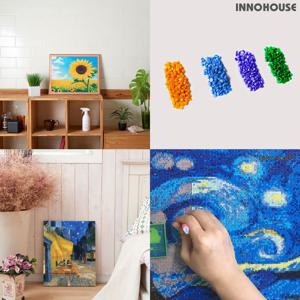 이노하우스 액자형 DIY 보석십자수 세트 유화 그림 명화그리기