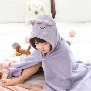 [코니테일]아기목욕가운 - 유니콘 (유아비치타올 신생아수건 샤워가운)
