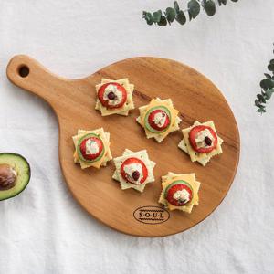 포홈 마호가니 원형도마