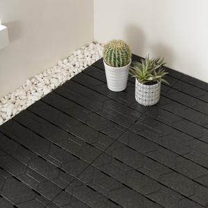 알뜨리 거실 베란다 매트 블랙2P 층간소음 놀이방 매트