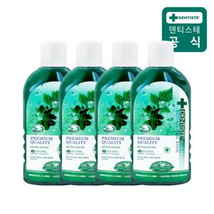 덴티스테 내츄럴 오랄린스 450ml 4개