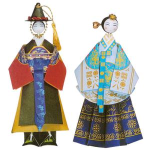 [박씨상방] 궁중의상 종이접기(3-군복,당의)