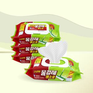 고급형 물걸레 청소포 25매 중형 x 4개 / 청소 물티슈