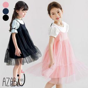 [아자브키즈]스윗 샤 원피스 캉캉 레이어드 여아 주니어