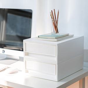 블랑 스텝박스 27cm 1호 2단 책상정리함 서랍