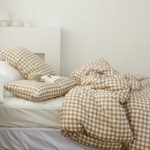 우디체크 이불커버 퀸(Q)