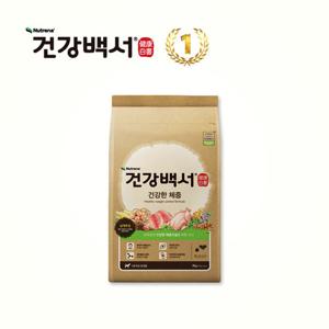 건강백서 강아지사료 순 건강한 체중 7.2KG + 물티슈 1팩