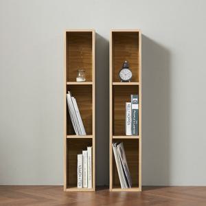 DIY 간편조립 슬림책장 3단 틈새 수납장 2개세트