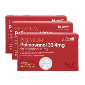 하이웰 폴리코사놀 33.4mg 60정 3개