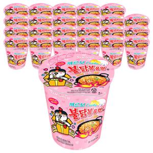 삼양 까르보불닭볶음면 소컵 24개 컵라면 미니컵