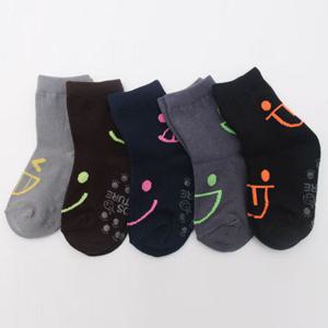 귀여운 스마일 어린이 양말 세트 남아 어린이집 등원