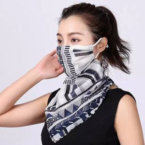 쿨 쉬폰 스카프 등산 골프 야외 얼굴 햇빛가리개