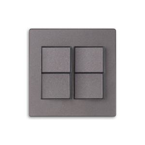 전기스위치커버 4구 스위치 D4 블랙& 로즈골드