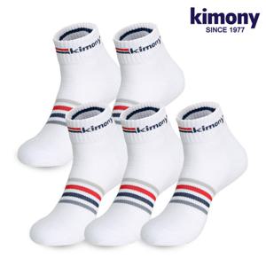 키모니 고품질 30수 남자 스포츠양말 5족 KSS501-M7