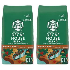 해외배송 Starbucks 스타벅스 디카페인 하우스 블렌드 분말 스벅커피 340g 2개 Decaf House Blend