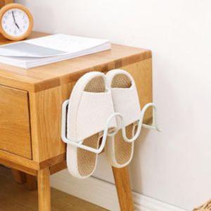 더홈 접착식 2단 실내화 거치대 욕실화 슬리퍼걸이