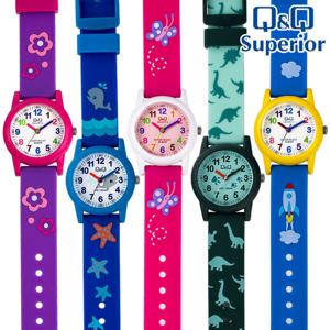 큐앤큐 어린이 방수 캐릭터 우레탄 아동 손목시계 VR99J