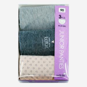 이랜드 주니어 면 삼각팬티 3매혼합 8P21 Petitlin