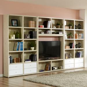[우아미가구]니제르 3700 TV하서랍형 책장 풀세트