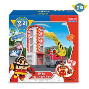 [ROI TOYS]  로보카폴리 로이의소방구조 플레이세트[미니변신로