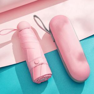 마카롱 캡슐 경량 5단 양우산 자외선차단 캡슐우산 케이스포함