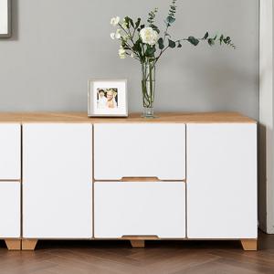 [우아미가구]밀카 1000 도어형 거실장 화이트