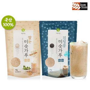 국산100% 곡물 미숫가루 1kg 검정콩,쌀눈 식사대용 선식 두리두