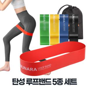 루프밴드 5종세트 운동고무밴드 여자홈트레이닝 라텍스