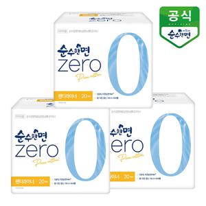 순수한면 제로 롱팬티라이너 20P x 3팩