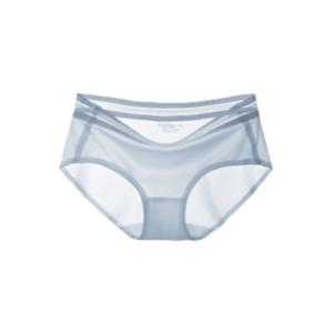 여성용 투명 무봉제 팬티 이중 메쉬 레이스 밴드 심리스 사계절