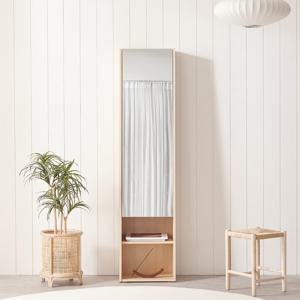 파로마 네오 노틀 전신거울 예쁜 수납 틈새 화장대 NES628