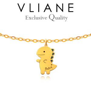 [브리앙] 14K 아기 공룡 목걸이 (미아방지,돌잔치,돌선물,명품)