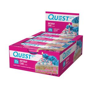 퀘스트 프로틴바 21g 버스데이 케이크 60g 12입