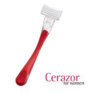 세레이져 레드 세라믹 여성용 제모기 얼굴 바디 면도기 셀프 제