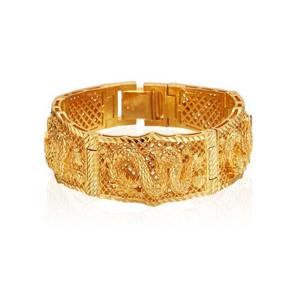 [한국금다이아몬드] 남자 순금 팔찌 망사 체인 용팔찌 24K 187.5g 18K장식