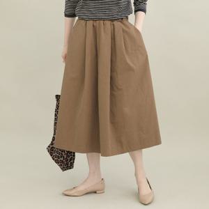 애비뉴투지 엄마옷 버터 앞주름 허리밴드 봄 가을 치마 S08136