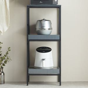 잭팟 2단 전자 렌지대 밥솥다이 선반 수납장 밥통 정리대 (착불)