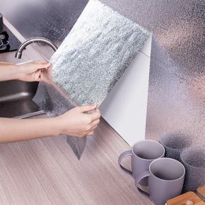 스프렉스 오염방지 접착식 알루미늄 은박 주방 시트지 DS-E1011