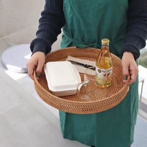 대형 라탄 손잡이 트레이 수납 바구니 간식 과자 사탕 바구니