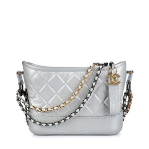 샤넬백 숄더 가브리엘 스몰 카프스킨 실버클리어