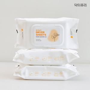 닥터퓨리 건조기용 섬유유연제 시트 80매 x 3입 (향 선택) 드라이시트 탈취