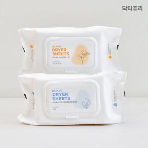 닥터퓨리 건조기용 섬유유연제 시트 80매 + 80매 (파우더향, 프리지아향)