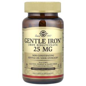 해외배송 Solgar 솔가 젠틀 아이언 25mg 180베지캡슐 Gentle Iron