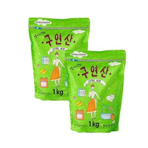 [애경] 엄마의 선택 구연산 1kg x 2개 세제 세정제
