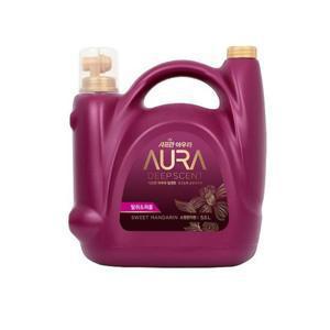 [샤프란] 아우라 스윗만다린 5.5L 초고농축 대용량 섬유유연제