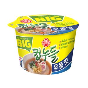 컵라면 큰사발 오뚜기 빅컵누들 우동맛 61.5g 12개