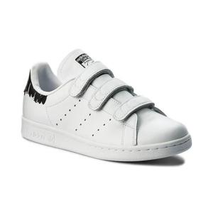 [아디다스 키즈]아디다스 스탠스미스 벨크로 스니커즈 컴포트 화이트 블랙 BY2975