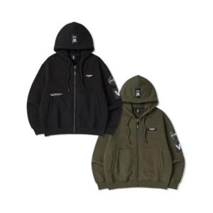 M 라이프워크후드집업 CQK LW244ZT401 트리플 오버핏 기모 후드 집업