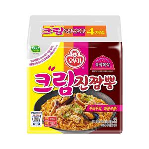 봉지라면 오뚜기 크림진짬뽕 130g 32개